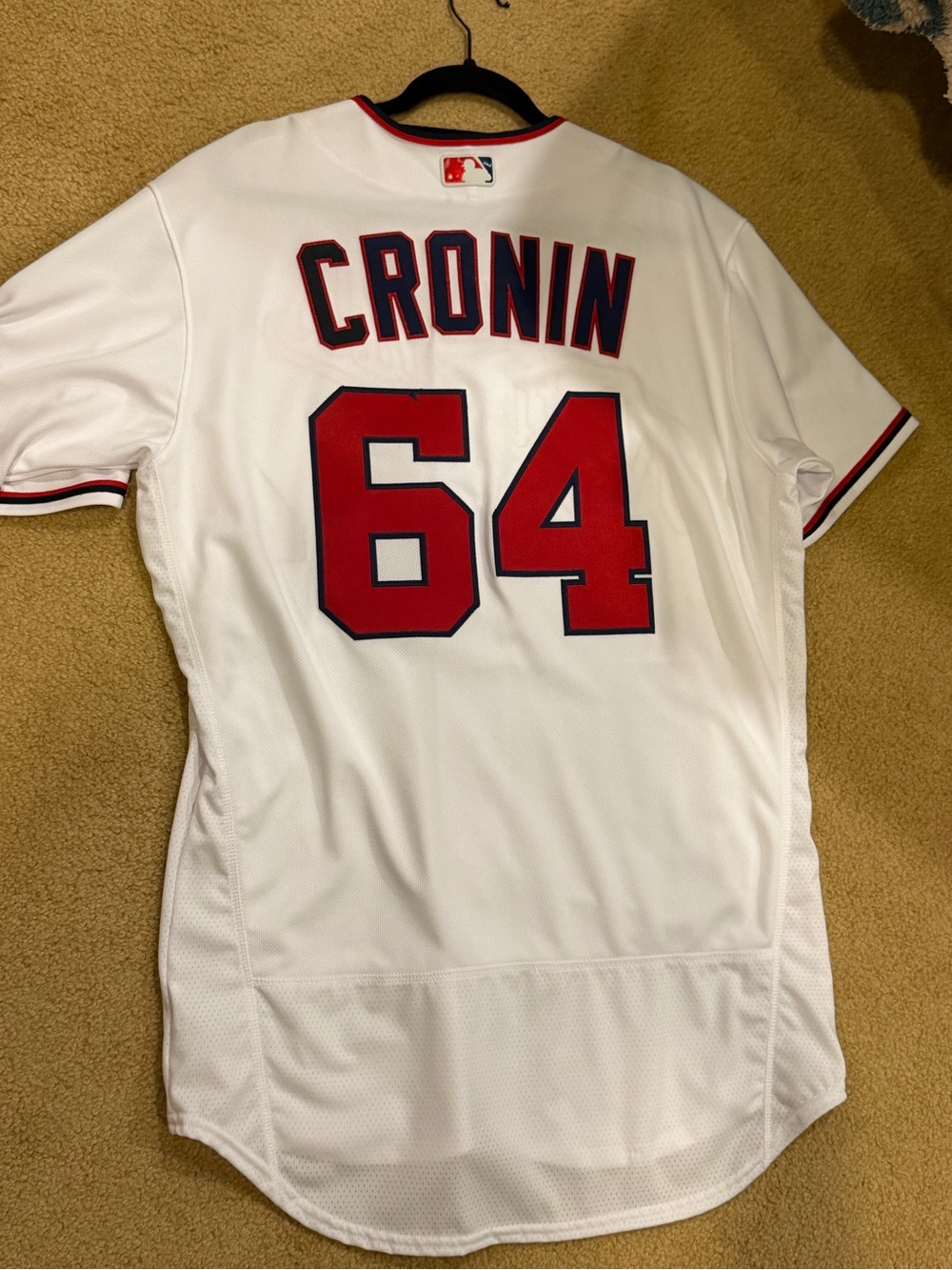 Matt Cronin #64 Team-Issued Washington Nationals Baseball Jersey